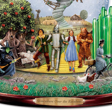 Load image into Gallery viewer, The Bradford Exchange Wizard of Oz Handcrafted Musical Glitter Snow Globe with Somewhere Over The Rainbow Plaque Spinning Tornado Iconic Music From The Movie and Rotating Base 6"-Inches - RCE Global Solutions
