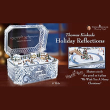 Load image into Gallery viewer, The Bradford Exchange "Holiday Reflections" Genuine Crystal Music Box by Thomas Kinkade 6-inches Wide - RCE Global Solutions