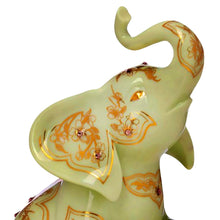 Load image into Gallery viewer, The Hamilton Collection Golden Fortunes Figurine Collection Issue #2: Gleaming Good Fortune Handcrafted Fine Bisque Porcelain Hand-Painted with 22K Gold Accents and Genuine Svenka Crystals by Blake Jensen 6-inches - RCE Global Solutions