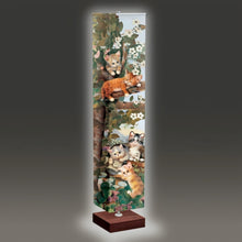 Load image into Gallery viewer, The Bradford Exchange Springtime Kittens Floor Lamp Whimsical Cat Artwork Wrinkle-Resistant Shade Energy-Saving Bulbs with On/Off Foot-Pedal Switch Sturdy Wood-Finished Base Perfect Gift for Cat Lovers by Jürgen Scholz 60-inches - RCE Global Solutions