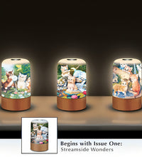Load image into Gallery viewer, The Bradford Exchange Playful Pals Table Centerpiece Collection Dandelion Magic Issue #2 Touch-Activated Illuminated Kittens for Cat Lovers by Jurgen Scholz 5.75-Inches - RCE Global Solutions