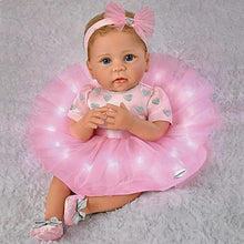 Load image into Gallery viewer, The Ashton - Drake Galleries Light of My Life So Truly Real® Lifelike Baby Girl Doll with Light Up Skirt and Ottoman Set Weighted Poseable RealTouch® Vinyl Skin by Doll Artist Linda Murray 18-inches - RCE Global Solutions