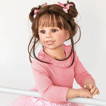 Load image into Gallery viewer, The Ashton-Drake Galleries Lara Ballerina Lifelike So Truly Real® Child Girl Doll Weighted Fully Poseable with Soft RealTouch® Vinyl Skin and Ballet Tutu by Doll Artist Monika Levenig 31-Inches - RCE Global Solutions