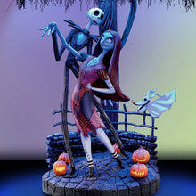 Load image into Gallery viewer, The Bradford Exchange Tim Burton's The Nightmare Before Christmas Moonlight Table Lamp with Jack Sally and Zero 20"-Inches - RCE Global Solutions