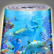 Load image into Gallery viewer, The Bradford Exchange Marine Life Sleep Sound Machine with 24 Relaxing Sounds Color-Changing Nightlight Adjustable Timer and Coral Reef Art by David Penfound 6-inches - RCE Global Solutions