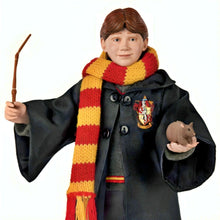 Load image into Gallery viewer, The Ashton-Drake Galleries Harry Potter Year One Portrait Collection Issue #5: "Ron Weasley" Handcrafted Figure with Poseable Arms Gryffindor Outfit Broken Wand and Scabbers 10.5-inches