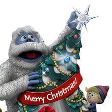 Load image into Gallery viewer, The Hamilton Collection Rudolph the Red-Nosed Reindeer Merry Christmas from Rudolph and Friends Figurine Expertly Crafted Illuminated Christmas Decoration 8-inches - RCE Global Solutions