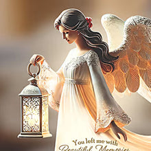 Load image into Gallery viewer, The Hamilton Collection Beautiful Memories Angel Figurine Memorial Decor with Illuminated Angel & Lantern Cardinal Artwork Guiding Light & Love Collection by Blake Jensen 7-Inches