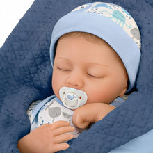 Load image into Gallery viewer, The Ashton - Drake Galleries Seaside Dreams Lifelike So Truly Real® Interactive Breathing Baby Boy Doll Weighted Fully Poseable with Soft RealTouch® Vinyl Skin by Doll Artist Andrea Arcello 16"-inches - RCE Global Solutions
