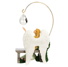 Load image into Gallery viewer, The Bradford Exchange "Teardrops From Heaven" Angel Sculpture With Prismatic Suncatcher Exquisite Handcrafted Details & Comforting Bench Inscribed with Poetic Sentiment - A Limited Edition Tribute to Cherished Memories By Lena Liu 10-Inches - RCE Global Solutions
