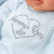 Load image into Gallery viewer, The Ashton-Drake Galleries Mommy's Boy Lifelike So Truly Real® Baby Boy Doll Weighted Poseable with Magnetic Pacifier and Soft RealTouch® Vinyl Skin by Master Doll Artist Ping Lau 17"-Inches - RCE Global Solutions