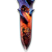 Load image into Gallery viewer, The Bradford Exchange Dragons Lair Knife Realm of Dragons Knife Wall Decor Collection Issue #1 Intricately Detailed Sculptural Dragon Knives Handcrafted Artist's Resin Hand-Painting with Fiery Metallic Tones by Matthew Stawicki 10.5-inches - RCE Global Solutions