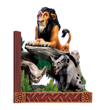 Load image into Gallery viewer, The Bradford Exchange Scar And Hyenas Issue #3 from Disney The Lion King 30th Anniversary Illuminated Bookend Collection Sculptural Movie Scenes 5-inches - RCE Global Solutions
