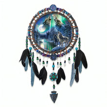 Load image into Gallery viewer, The Bradford Exchange Celestial Wildwood Illuminated Dreamcatchers Issue #3 from Aurora Borealis Wall Decor Collection by James Meger 9.5" W x 12.5" H - RCE Global Solutions