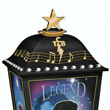 Load image into Gallery viewer, The Hamilton Collection 'The Many Sides of Elvis™' Lantern Collection Issue #1 ELVIS: The Legend Lantern Handcrafted Illuminated Tribute with Archival Photographs and Full-Color Imagery 7-inches - RCE Global Solutions