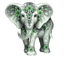 Load image into Gallery viewer, The Hamilton Collection The Blessings of Good Fortune Elephant Figurine Collection Issue #1 Blessing Of Good Luck Masterfully Handcrafted Sculpted Metallic Bas-relief Artwork & Handpainted Figurine by Blake Jensen 3.75-inches