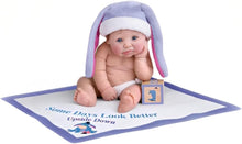 Load image into Gallery viewer, The Ashton-Drake Galleries Live Laugh and Love With Pooh Collection Issue #1: 'Some Days Look Better Upside Down' Handcrafted Baby Doll with Eeyore Hat, Diaper, Baby Block and Blanket by Sherry Rawn 5-Inches - RCE Global Solutions