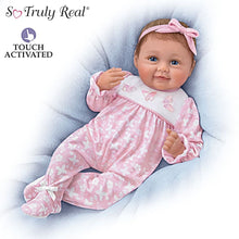 Load image into Gallery viewer, The Ashton-Drake Galleries Hold Me Hailey So Truly Real® Interactive Lifelike Baby Girl Doll Makes 5 Sweet Sounds Weighted Fully Poseable with Soft RealTouch® Vinyl Skin by Artist Ping Lau 18-Inches - RCE Global Solutions