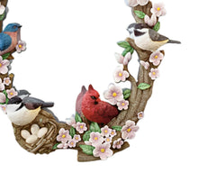 Load image into Gallery viewer, The Bradford Exchange Garden Reflections Oval Wall Mirror Hand-Painted Shatterproof Glass Display Wall-Decor Featuring Sculpted Songbirds Perched On The Frame 20-Inches - RCE Global Solutions