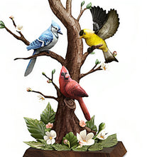 Load image into Gallery viewer, The Bradford Exchange Joyous Gathering Lamp Exquisite Sculpted Songbird Accent Home Decor Masterpiece with Cardinal Blue Jay and Goldfinch Meticulously Handcrafted in True to Nature Detail by James Hautman 18-inches - RCE Global Solutions