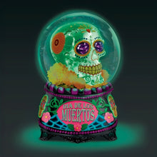 Load image into Gallery viewer, The Bradford Exchange Glow-in-The-Dark Dia De Los Muertos Glitter Globe Plays Melody of Claire de Lune 5.75-inches - RCE Global Solutions