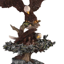 Load image into Gallery viewer, The Bradford Exchange Bald Eagle Sculpture Protectors of The Nest Collection Issue #5: Nature's Protectors Hand-Painted American Eagle Collectible in Artist’s Resin 10-inches