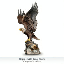 Load image into Gallery viewer, The Bradford Exchange Canyon Guardian Eagle Sculpture Handcrafted Tribute to Wildlife Guardians Winged Protectors Sculpture Collection Issue #1 by Ted Blaylock 13-inches - RCE Global Solutions