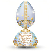 Load image into Gallery viewer, The Bradford Exchange My Granddaughter You Are Magical Unicorn Egg Music Box Heirloom Porcelain with 22K Gold Accents Prancing Unicorn and Faux Jewels Plays 'Beautiful Dreamer' by Peter Carl Faberge Style 5.7-inches - RCE Global Solutions