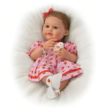 Load image into Gallery viewer, The Ashton-Drake Galleries Little Love Bug Personalized Baby Doll So Truly Real® Realistic Baby Doll with Faux Pearl and Ladybug Bracelet Personalized Heart-Shaped Charm and Magnetic Pacifier Sculpted by Master Doll Artist Ping Lau 19-inches - RCE Global Solutions