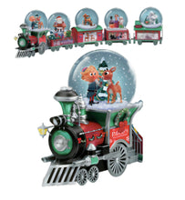 Load image into Gallery viewer, The Bradford Exchange Rudolph The Red-Nosed Reindeer Express Snowglobe Collection Issue #1 A Couple of Misfits Handcrafted Musical Train Car Snowglobes 4.5-Inches - RCE Global Solutions