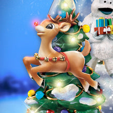 Load image into Gallery viewer, The Bradford Exchange Rudolph The Red-Nosed Reindeer Musical & Illuminated Snowglobe with Swirling Snow & Lights Christmas Decoration 6.75-inches - RCE Global Solutions