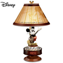 Load image into Gallery viewer, Disney Mickey Mouse Lamp with Spinning Animation Base and Silhouette Shade by The Bradford Exchange - RCE Global Solutions