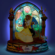 Load image into Gallery viewer, The Bradford Exchange Disney's Beauty and The Beast Sculpture with LED Illumination Glass 7-inches - RCE Global Solutions