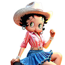 Load image into Gallery viewer, The Hamilton Collection Betty Boop Country Style Figurine Collection Issue #1 Cowgirl Spirit with a Tender Heart Hand-Painted Resin Figurine 5-Inches