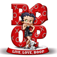 Load image into Gallery viewer, The Hamilton Collection Its All About the Boop-itude Figurine Collection Issue #1: 'Live Love Boop' Hand-Painted Betty Boop and Pudgy Figurines with Sparkly Accents and Bold Attributes 5-inches - RCE Global Solutions