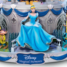 Load image into Gallery viewer, The Bradford Exchange Disney Magical Moments Rotating Musical Glitter Snow Globe featuring Mickey Minnie Goofy Donald Duck Cinderella Snow White Dopey Aladdin Jasmine Ariel Flounder Belle 7.25-Inches - RCE Global Solutions