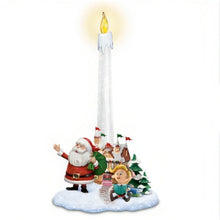 Load image into Gallery viewer, The Bradford Exchange Rudolph 'Santa's Guiding Light' Flameless Candle Set - Rudolph The Red-Nosed Reindeer Christmas Decorations Set of 2 - 9-Inches - RCE Global Solutions