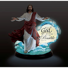 Load image into Gallery viewer, Thomas Kinkade "All Things Are Possible" Miracles of Christ Sculpture Collection Issue #1 from Bradford Exchange 8-inches - RCE Global Solutions
