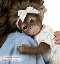 Load image into Gallery viewer, The Ashton-Drake Galleries "Keiko" Interactive Monkey Collectible Doll: So Truly Real® Lifelike Sounds and Expressions with RealTouch® Vinyl Poseable Doll 14-Inches - RCE Global Solutions