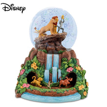 Load image into Gallery viewer, The Bradford Exchange Disney The Lion King Musical Glitter Globe with Rotating Characters - RCE Global Solutions
