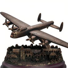 Load image into Gallery viewer, The Bradford Exchange "The Dambusters" WWII Aircraft Legends Sculpture Collection Limited Edition Handcrafted Resin Models with Polished Wooden Bases and Brass Plaques 80th Anniversary Commemorative Series 6.75" W x 5.5" H x 7.75" D - RCE Global Solutions