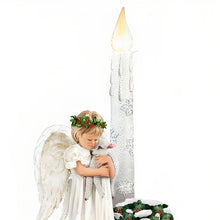 Load image into Gallery viewer, The Bradford Exchange Peace on Earth Issue #1 from Warm Winter Welcome Candle Collection Angel Sculptures with Flameless Candles by Dona Gelsinger 9-inches - RCE Global Solutions
