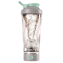 Load image into Gallery viewer, VOLTRX VortexBoost Electric Shaker Bottle, USB C Rechargeable Protein Shake Mixer, Shaker Cups for Protein Shakes and Meal Replacement Shakes, BPA-Free, Made with Tritan, Shadow Mint, 24oz