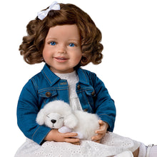 Load image into Gallery viewer, The Ashton-Drake Galleries My New Best Friend Hold That Pose! Child Doll And Plush Puppy Set by Ping Lau 24-inches - RCE Global Solutions
