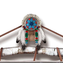 Load image into Gallery viewer, The Bradford Exchange Arctic Visions from Sentinels of the Sky Illuminating Wall Plaque Collection Dreamcatcher with Wolf Art by Cynthie Fisher 10-inches - RCE Global Solutions