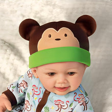 Load image into Gallery viewer, The Ashton-Drake Galleries Lucas Monkey-Themed Lifelike Baby Doll RealTouch® Vinyl Poseable Weighted Cloth Body Hand-rooted Hair by Linda Murray 18-inches