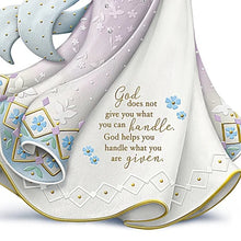 Load image into Gallery viewer, The Hamilton Collection "God Helps You Handle What You Are Given" Angel Figurine by Karen Hahn Adorned with Swarovski Crystals 7-inches - RCE Global Solutions