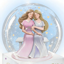 Load image into Gallery viewer, The Bradford Exchange No Friend Like A Sister Musical Glitter Globe Celebrate Sisterhood with Poem Card Handcrafted and Hand-Painted Sculpted Scene with Swirling Glitter Reflective Base and "You Are So Beautiful" Melody 5" W x 6.75" H - RCE Global Solutions