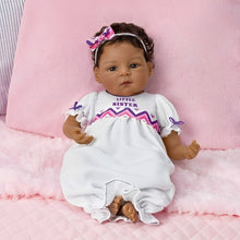 Load image into Gallery viewer, The Ashton - Drake Galleries A Sister's Love Child And Baby So Truly Real® Lifelike With RealTouch® Vinyl Skin African American Wear Hand-Finished Outfits Poseable Doll Set by Waltraud Hanl 24-inches - RCE Global Solutions