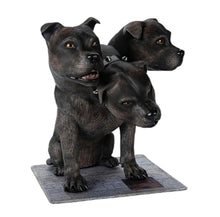 Load image into Gallery viewer, The Ashton-Drake Galleries HOGWARTS™ Most Ferocious Guardians FLUFFY™ Hagrid’s Three-Headed Dog Collector’s Edition Figure with Articulated Heads & Trap Door Mat Officially Licensed 12-inches